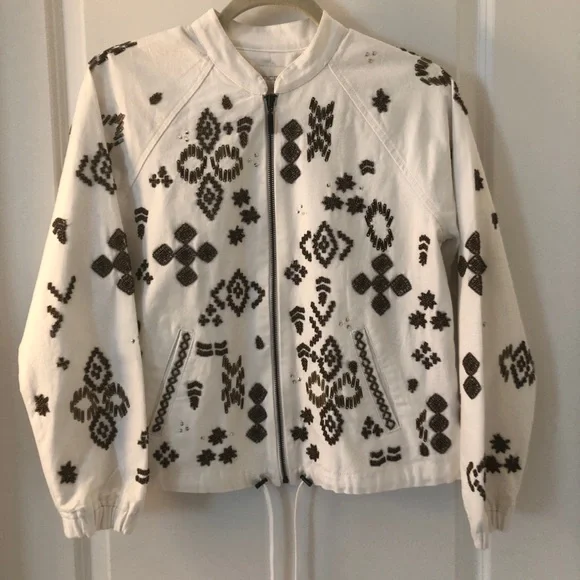 Chicos embellished white jacket size 0 - Picture 1 of 5